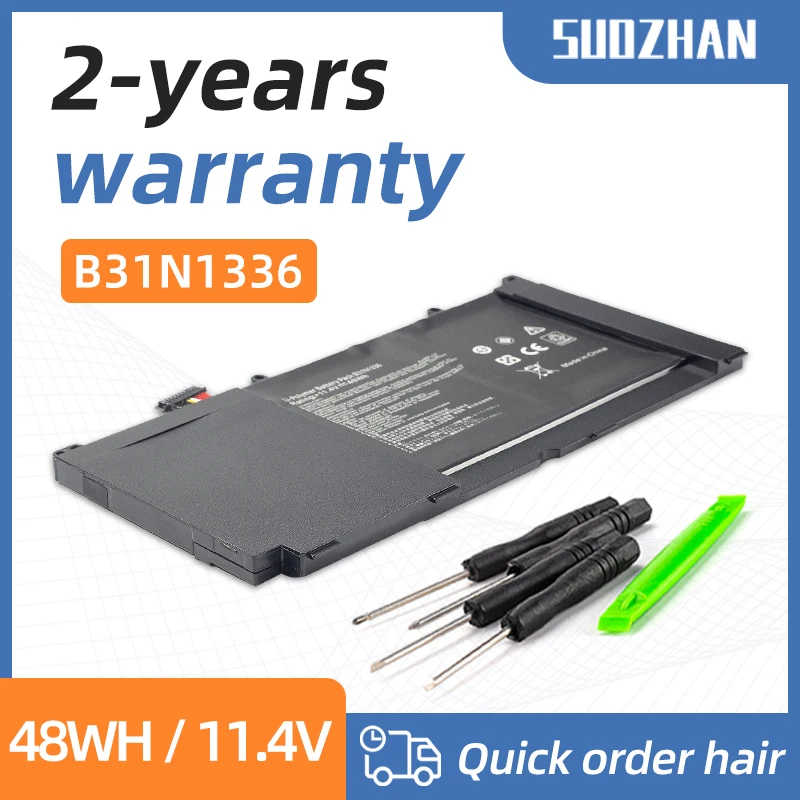 SUOZHAN B31N1336 Battery for ASUS VivoBook C31-S551 S551L S551LB S551LA R553L R553LN R553LF K551L K551LN V551L V551LA
SUOZHAN B31N1336 Battery for ASUS VivoBook C31-S551 S551L S551LB S551LA R553L R553LN R553LF K551L K551LN V551L V551LA