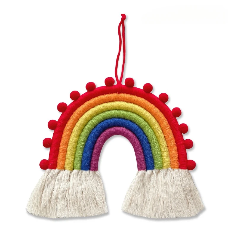 Handwoven Rainbow Tassel Wall Art - Colorful Kids Room Decor 2 Scb9c1cf19a164e218d63f9eb3fc0149c2