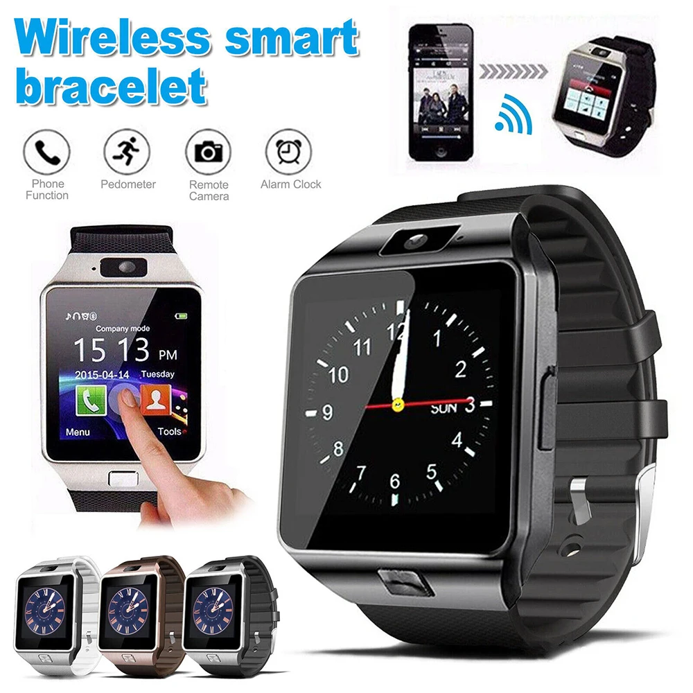 Mini Cam Bluetooth Smartwatch Touchscreen Wrist Smart Watch Sports Fitness Tracker with Slot Camera Pedometer for Kids Men Women
Mini Cam Bluetooth Smartwatch Touchscreen Wrist Smart Watch Sports Fitness Tracker with Slot Camera Pedometer for Kids Men Women