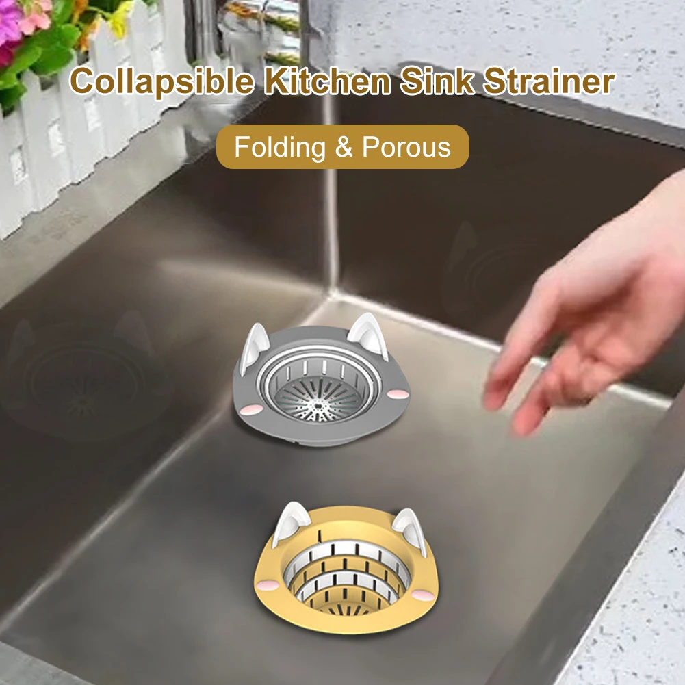 Telescopic Kitchen Sink Strainer Plastic Sink Drain Basket Anti-Clogging Cute Aminal Kitchen Sink Drain Strainer for Most Sizes
Telescopic Kitchen Sink Strainer Plastic Sink Drain Basket Anti-Clogging Cute Aminal Kitchen Sink Drain Strainer for Most Sizes
