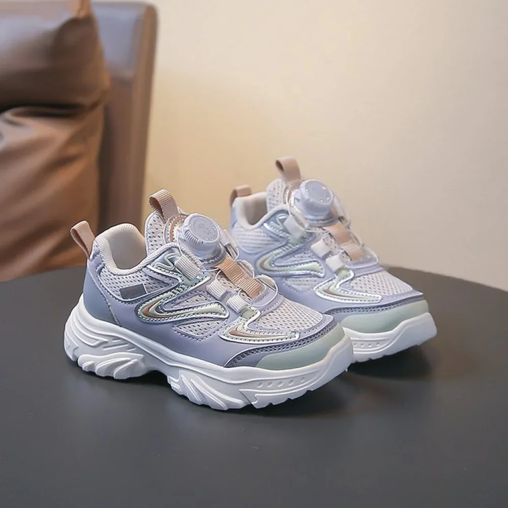 أحذية رياضية من الجلد الصناعي للأطفال موديل 2026، أحذية جري عصرية للمراهقين والأطفال، شبكية وقابلة للتنفس للأولاد والبنات أحذية رياضية من الجلد الصناعي للأطفال موديل 2026، أحذية جري عصرية للمراهقين والأطفال، شبكية وقابلة للتنفس للأولاد والبنات