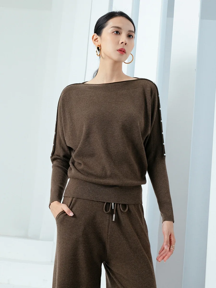Knitted sweater for women contrasting beads boat neck Batwing sleeves western sweater high-end early autumn Pullover tops blouse
Knitted sweater for women contrasting beads boat neck Batwing sleeves western sweater high-end early autumn Pullover tops blouse