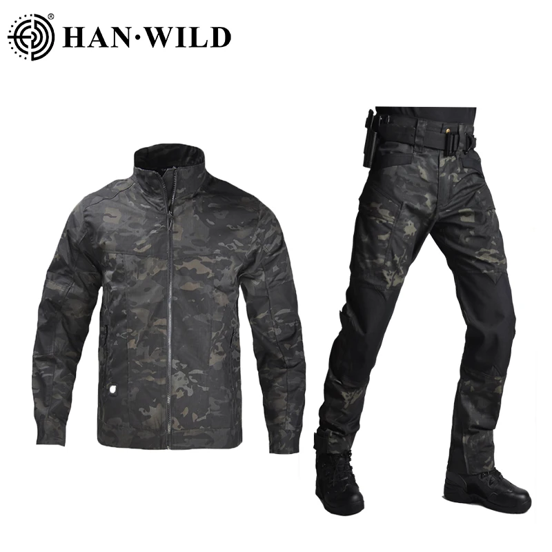 Мужская тактическая Униформа HAN WILD, армейская Боевая куртка, брюки-карго для пейнтбола, пальто в стиле сафари Мультикам, камуфляжный костюм, походная одежда
Мужская тактическая Униформа HAN WILD, армейская Боевая куртка, брюки-карго для пейнтбола, пальто в стиле сафари Мультикам, камуфляжный костюм, походная одежда