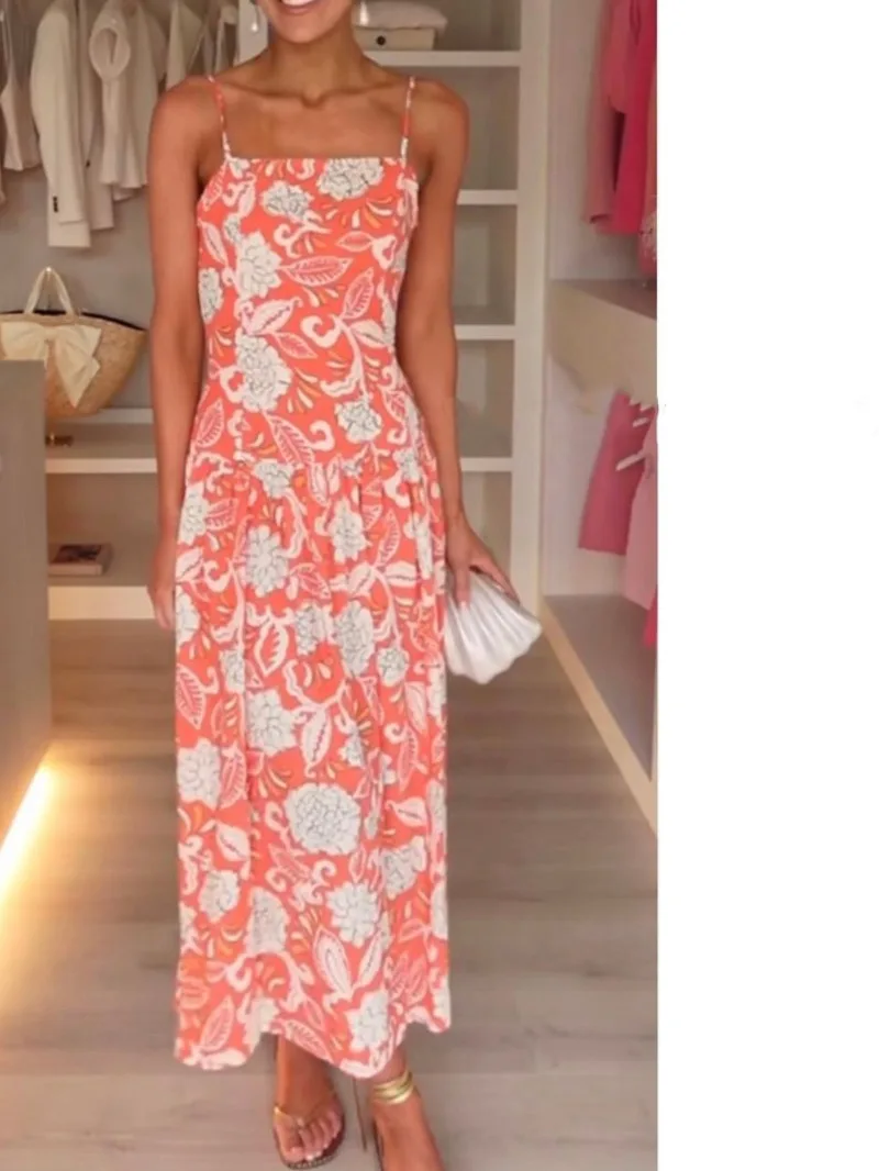 Holiday Flower Print Decoration Dress Woman Sling Vintage Dresses for Women 2024 Summer New Leisure Woman Elegant Party Dresses
Holiday Flower Print Decoration Dress Woman Sling Vintage Dresses for Women 2024 Summer New Leisure Woman Elegant Party Dresses