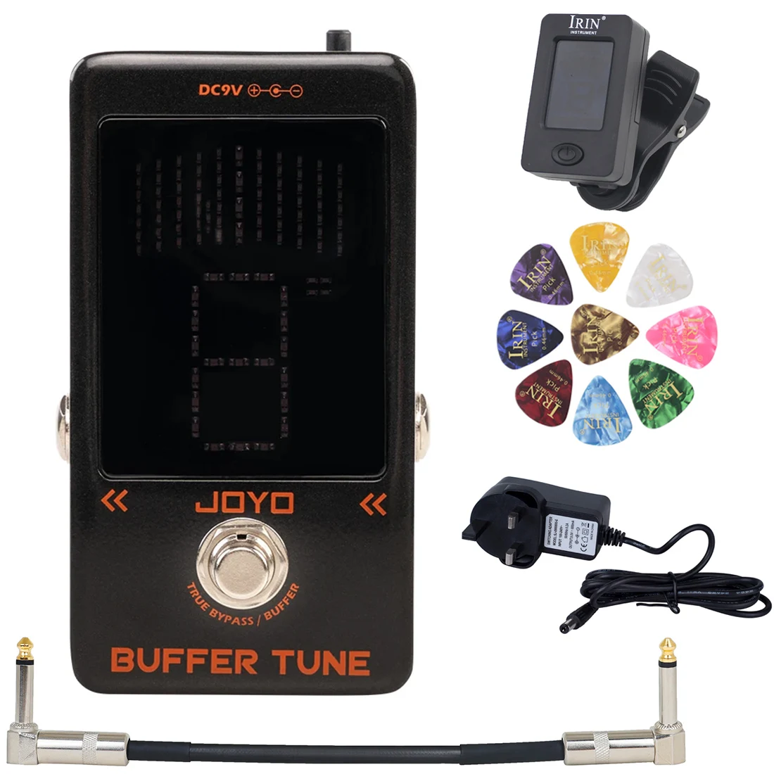 

JOYO Guitar Built-in Buffer Accurate Tune True Buffer Mode Pedal Effects Buffer Tune Guitar Pedal for Electric Bass