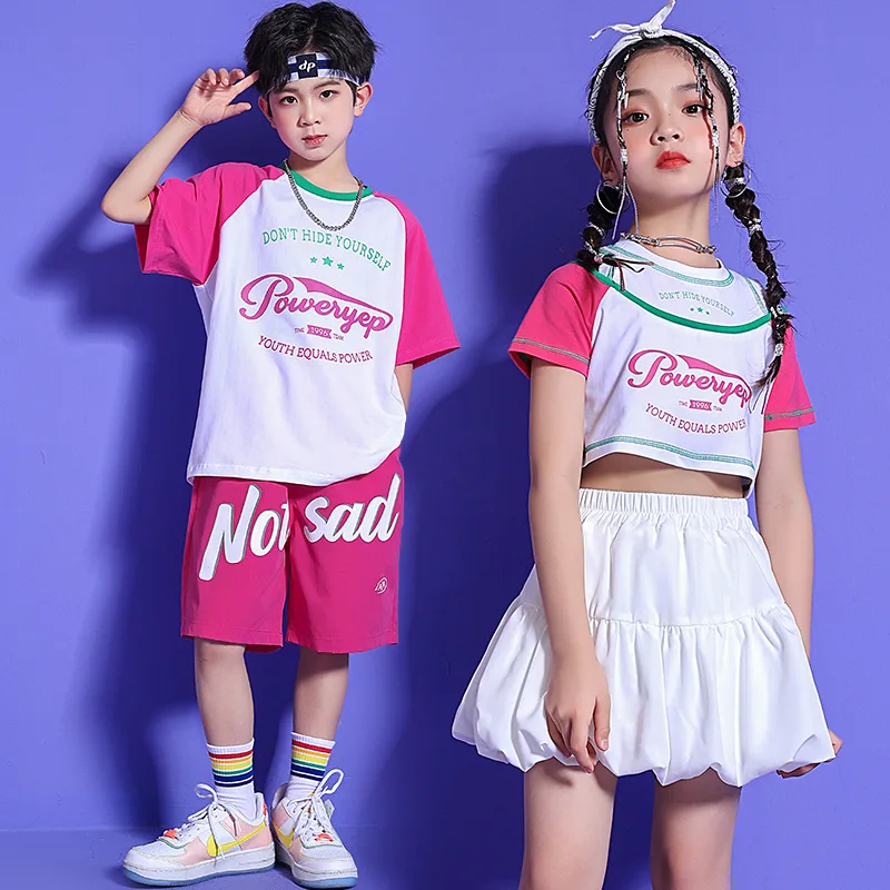 Girls Crop Top Cargo Pants Boys Hip Hop Rainbow T-shirt Loose Street Dance Shorts Children Streetwear Kids Jazz Costumes
Girls Crop Top Cargo Pants Boys Hip Hop Rainbow T-shirt Loose Street Dance Shorts Children Streetwear Kids Jazz Costumes