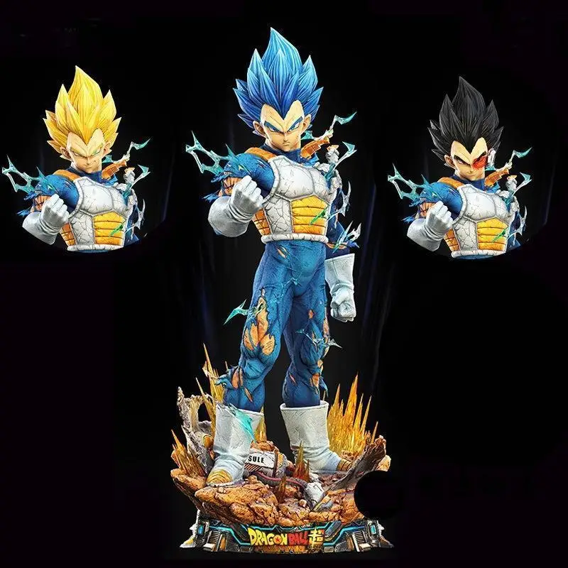 53cm Dragon Ball Super Saiyan LX Vegeta Three Head Sculpture Anime Action Figurine Super Large Statue Model Decoration Toy Gift
53cm Dragon Ball Super Saiyan LX Vegeta Three Head Sculpture Anime Action Figurine Super Large Statue Model Decoration Toy Gift