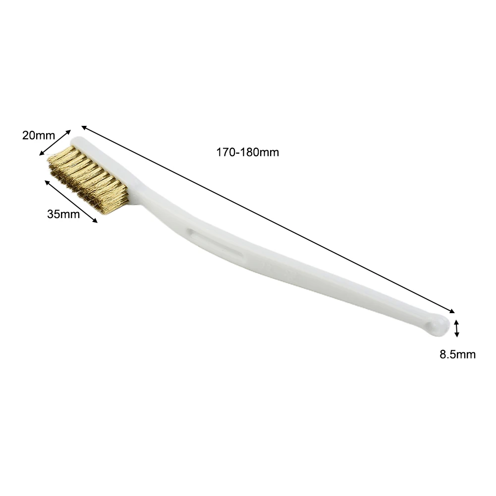 1Pc White Plastic Handle Brass Wire Brush Hand Rust Removal Tools Stainless Steel Nylon Metal Rust Cleaning Polishing Brush
1Pc White Plastic Handle Brass Wire Brush Hand Rust Removal Tools Stainless Steel Nylon Metal Rust Cleaning Polishing Brush