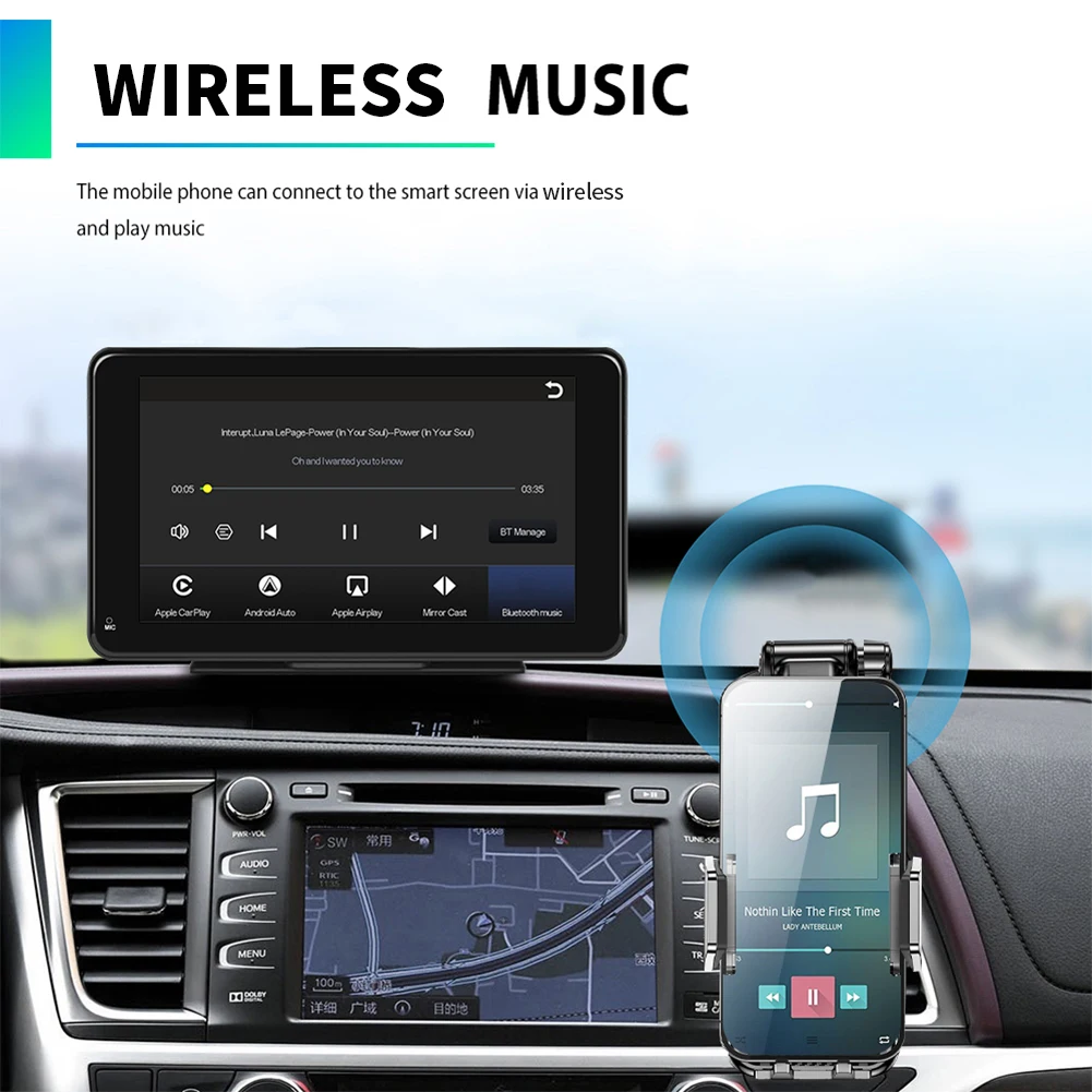 7 Inch Car Radio Bluetooth-compatible Wireless Carplay Android Auto FM Radio Reversing Camera Portable Car Stereo FM Transmitter
7 Inch Car Radio Bluetooth-compatible Wireless Carplay Android Auto FM Radio Reversing Camera Portable Car Stereo FM Transmitter