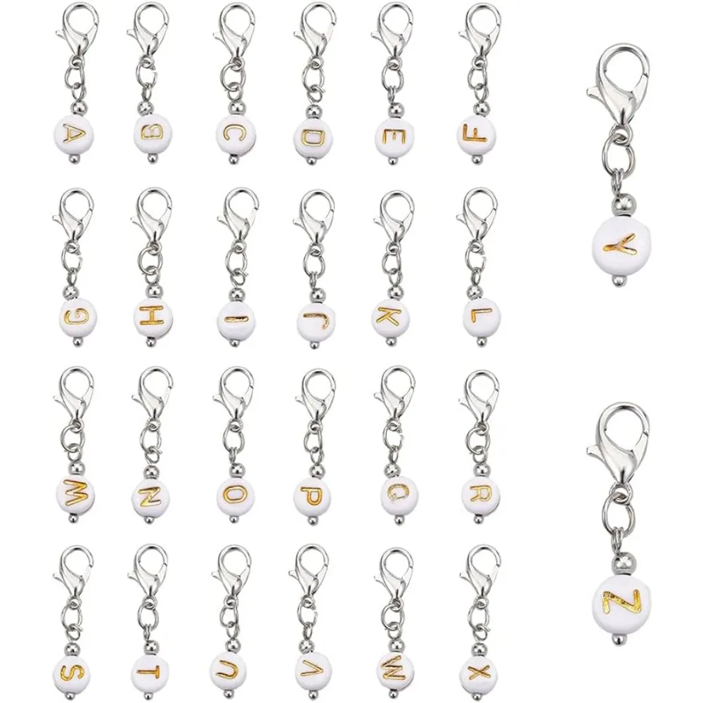 52Pcs Letter A-Z Stitch Markers Acrylic Bowknot Crochet Stitch Marker Charms Flat Round Removable Locking Stitch Marker
52Pcs Letter A-Z Stitch Markers Acrylic Bowknot Crochet Stitch Marker Charms Flat Round Removable Locking Stitch Marker
