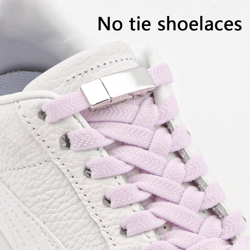 Magnetic Metal Buckle Shoelaces Without Tying Elastic Laces For Sneakers Flat Shoestring For Kids Adult Sport Shoes Accessories
Magnetic Metal Buckle Shoelaces Without Tying Elastic Laces For Sneakers Flat Shoestring For Kids Adult Sport Shoes Accessories