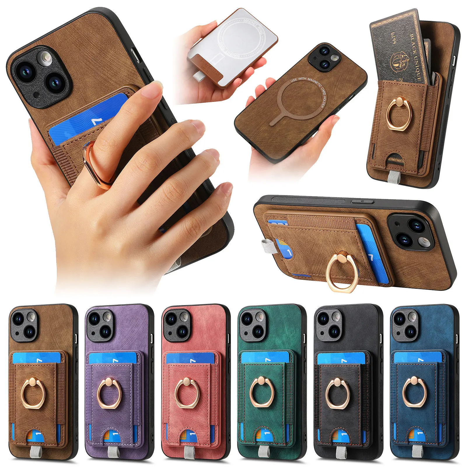 Shockproof Phone Case with Card Slot and Wallet for iPhone 15 14 13 12 11 Pro Max
Shockproof Phone Case with Card Slot and Wallet for iPhone 15 14 13 12 11 Pro Max