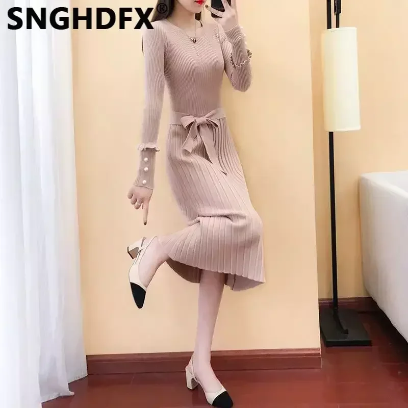 SNGHDFX Women's Sweater Dress Korean Fashion Pullover Female Clothing Long Sleeve Knitted 2024 New Spring Autumn Winter Casual
SNGHDFX Women's Sweater Dress Korean Fashion Pullover Female Clothing Long Sleeve Knitted 2024 New Spring Autumn Winter Casual