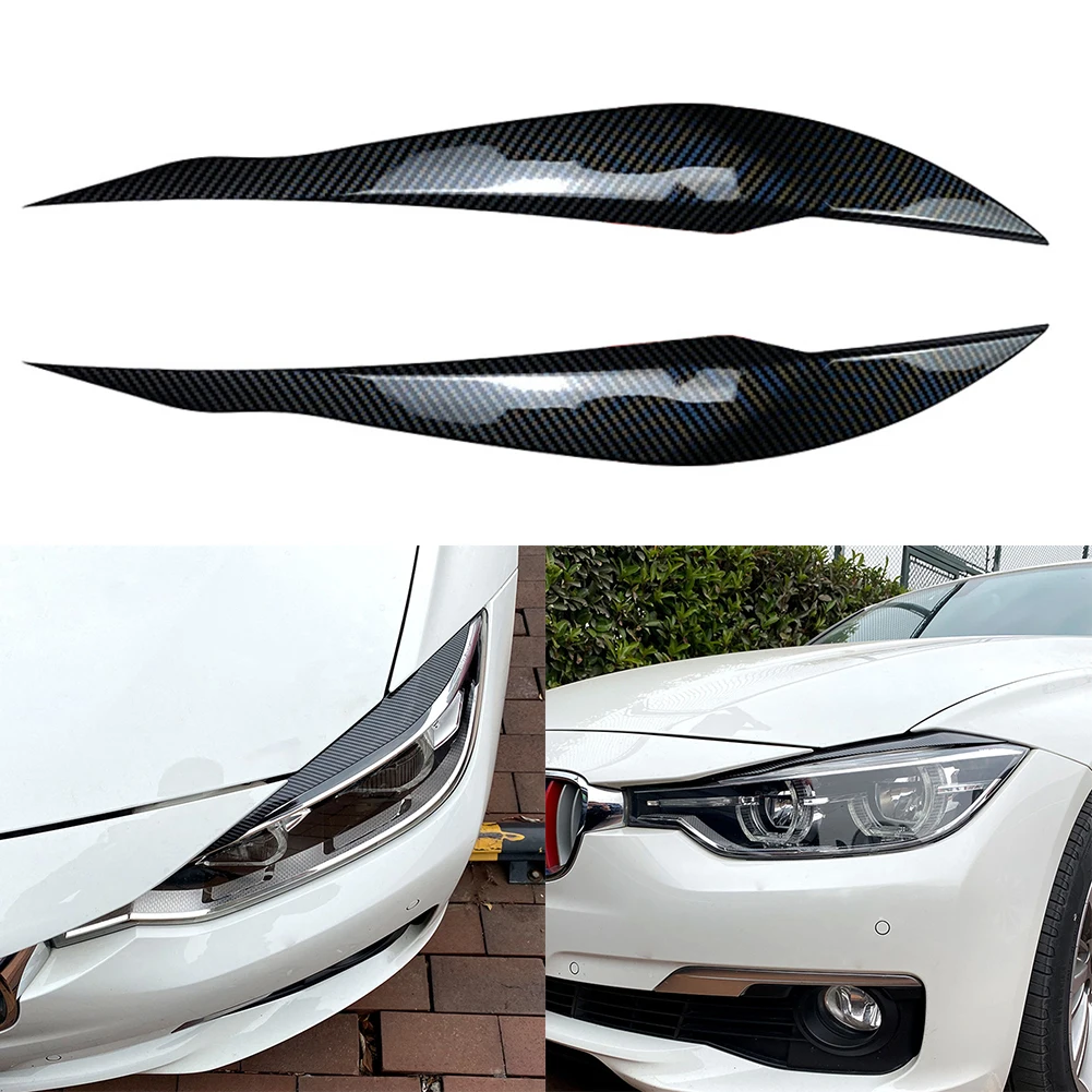 2X F30 Carbon Fiber Headlight Cover Eyelid Carbon Black Eyebrow For BMW F30 Saloon 2012-2018 Accessories For Vehicles
2X F30 Carbon Fiber Headlight Cover Eyelid Carbon Black Eyebrow For BMW F30 Saloon 2012-2018 Accessories For Vehicles