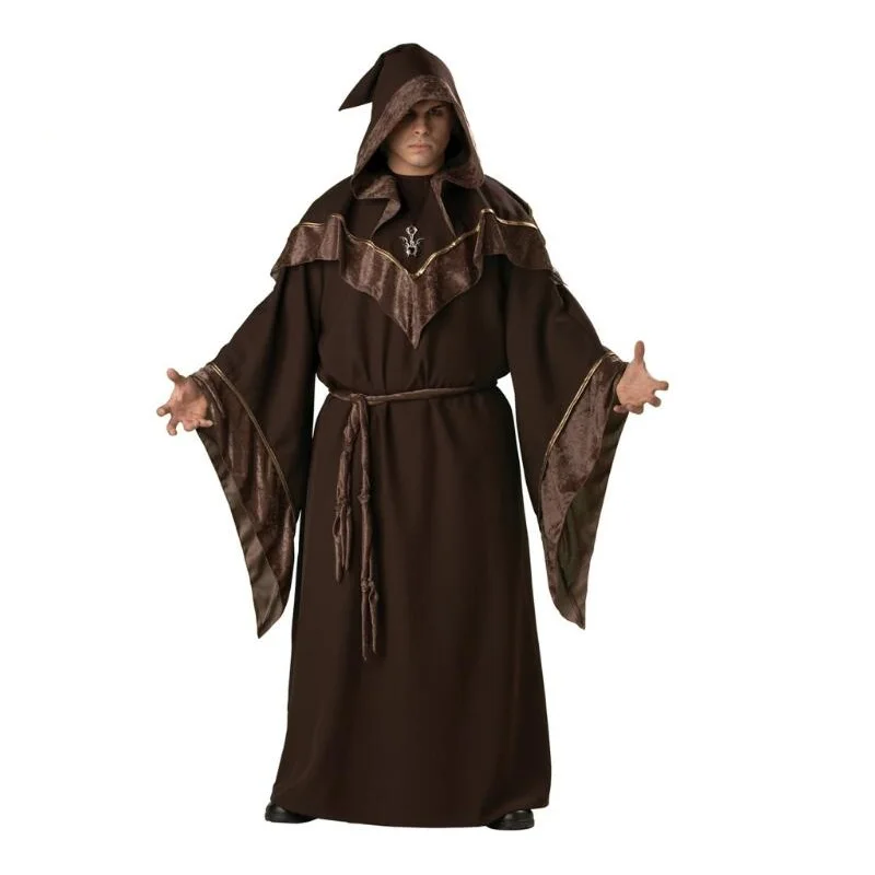 Man Religious Godfather Wizard Costume Goethe Robes Clothes Cosplay Halloween Wizard clothing vampire Death Cloak
Man Religious Godfather Wizard Costume Goethe Robes Clothes Cosplay Halloween Wizard clothing vampire Death Cloak