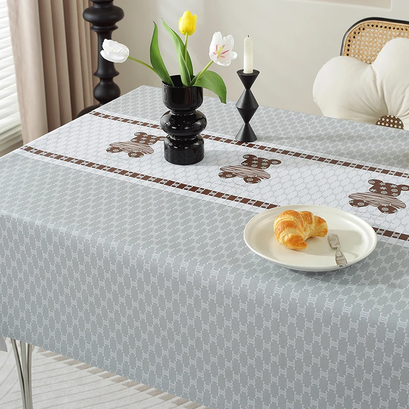 Light luxury PVC tablecloth, waterproof, oil resistant, tea table cloth, anti scald rectangular desk and dining table cloth
Light luxury PVC tablecloth, waterproof, oil resistant, tea table cloth, anti scald rectangular desk and dining table cloth