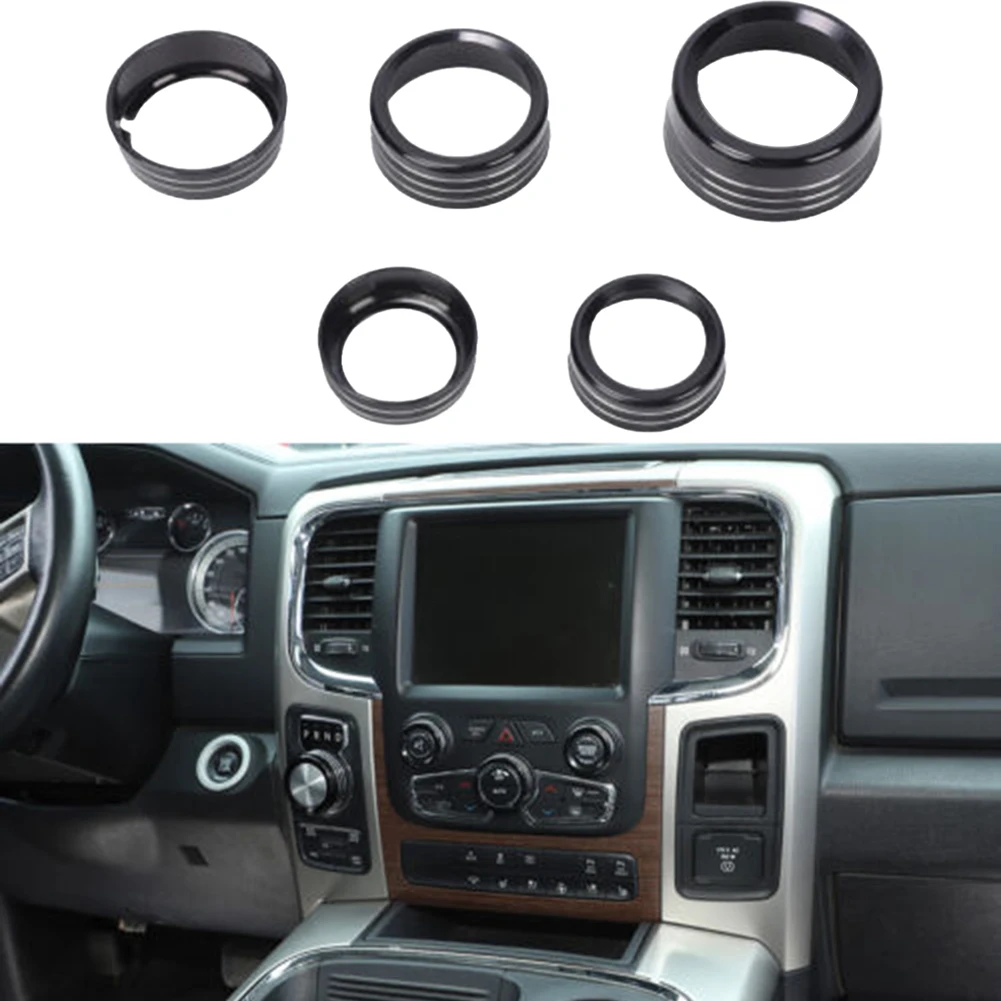 Durable Switch Knob Trim Switch Knob Ring 5pcs Accessories Aluminum Alloy Center Console Switch Headlight Switch
Durable Switch Knob Trim Switch Knob Ring 5pcs Accessories Aluminum Alloy Center Console Switch Headlight Switch