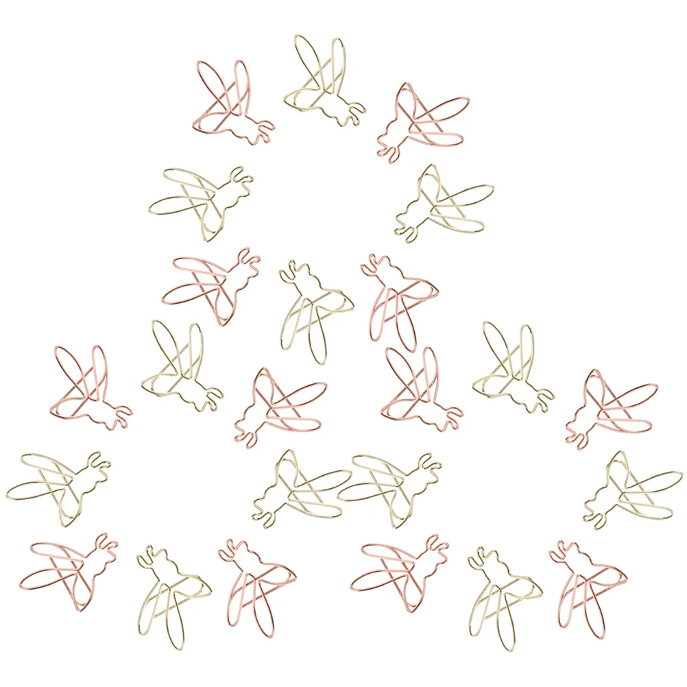 24 Pcs Bee Shaped Paperclips Document Rose Gold Zinc Alloy Metal Office Bookmarks
24 Pcs Bee Shaped Paperclips Document Rose Gold Zinc Alloy Metal Office Bookmarks