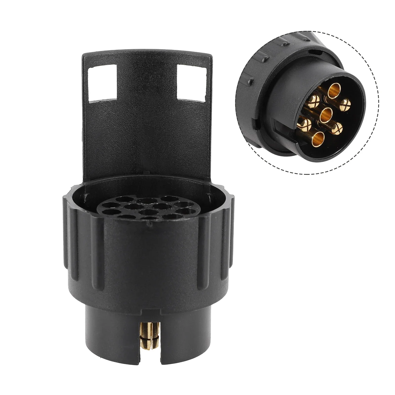 Towing Socket RV Towbar 1pcs Accessories Black Camper Caravan Converter Electric Lightweight Parts Plug Portable
Towing Socket RV Towbar 1pcs Accessories Black Camper Caravan Converter Electric Lightweight Parts Plug Portable