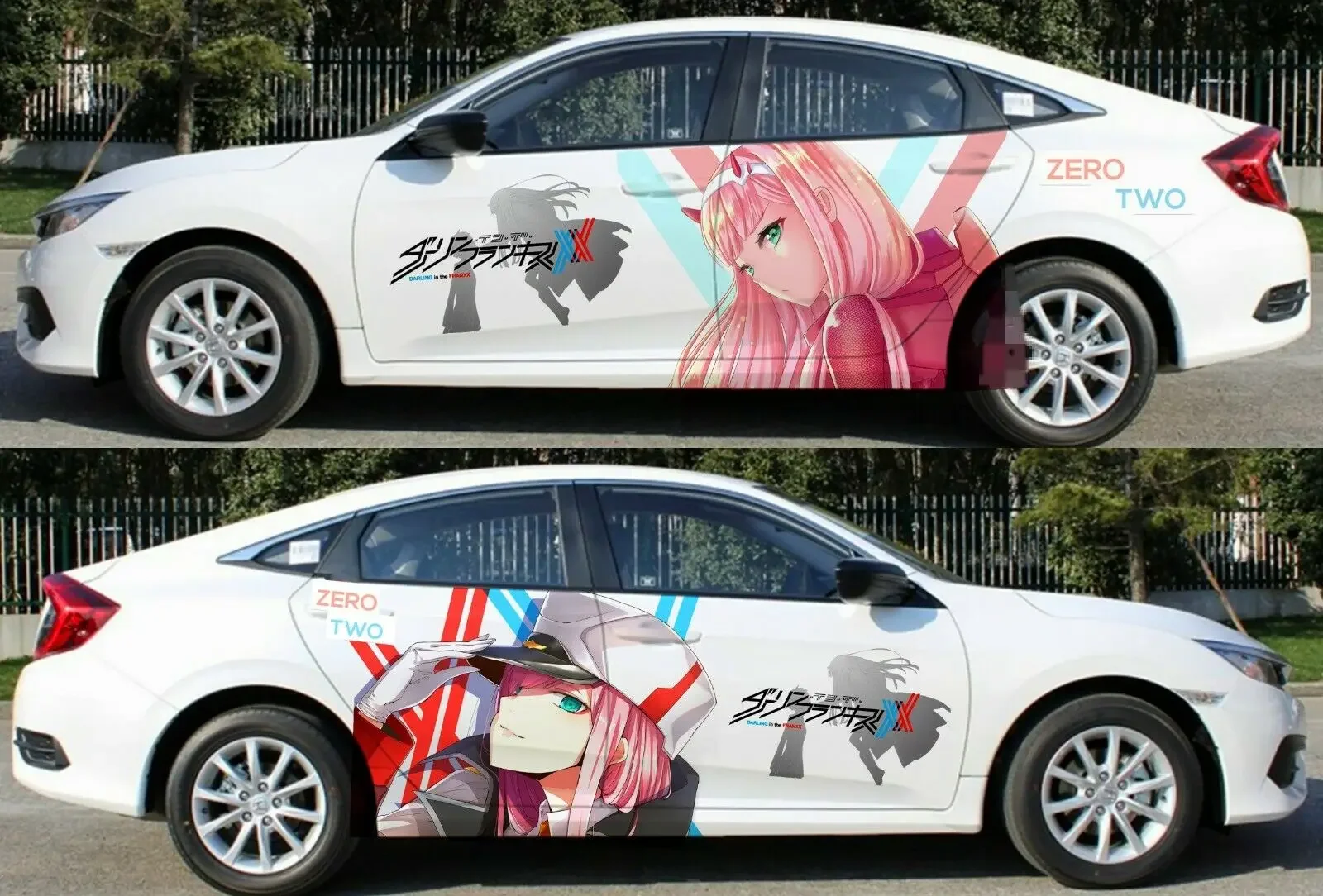 

DARLING in the FRANXX ZERO TWO Anime Car Door Decal Vinyl Sticker fit any car