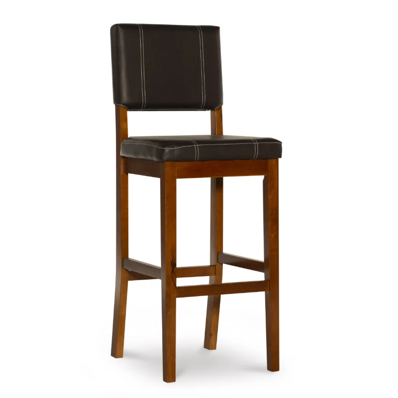 

Linon Milano 30" Bar Stool, Dark Brown Bar Stools for Kitchen Stool Chair Nordic Bar Stool Stool Bar Chair