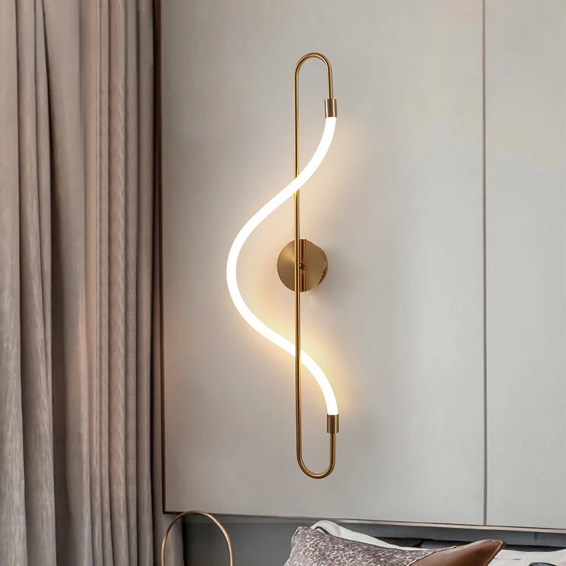 Creative Living Room LED Wall Lamp Nordic Bedroom Bedside Decoration Night Light Model Room Indoor Line Note Dining-Room Lamp
Creative Living Room LED Wall Lamp Nordic Bedroom Bedside Decoration Night Light Model Room Indoor Line Note Dining-Room Lamp