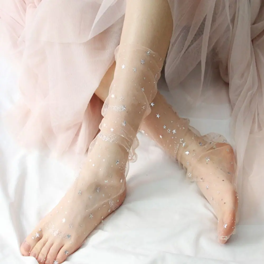 Summer Candy Colors Glitter Women Mesh Ladies Hosiery Fishnet Socks Transparent Women Socks
Summer Candy Colors Glitter Women Mesh Ladies Hosiery Fishnet Socks Transparent Women Socks