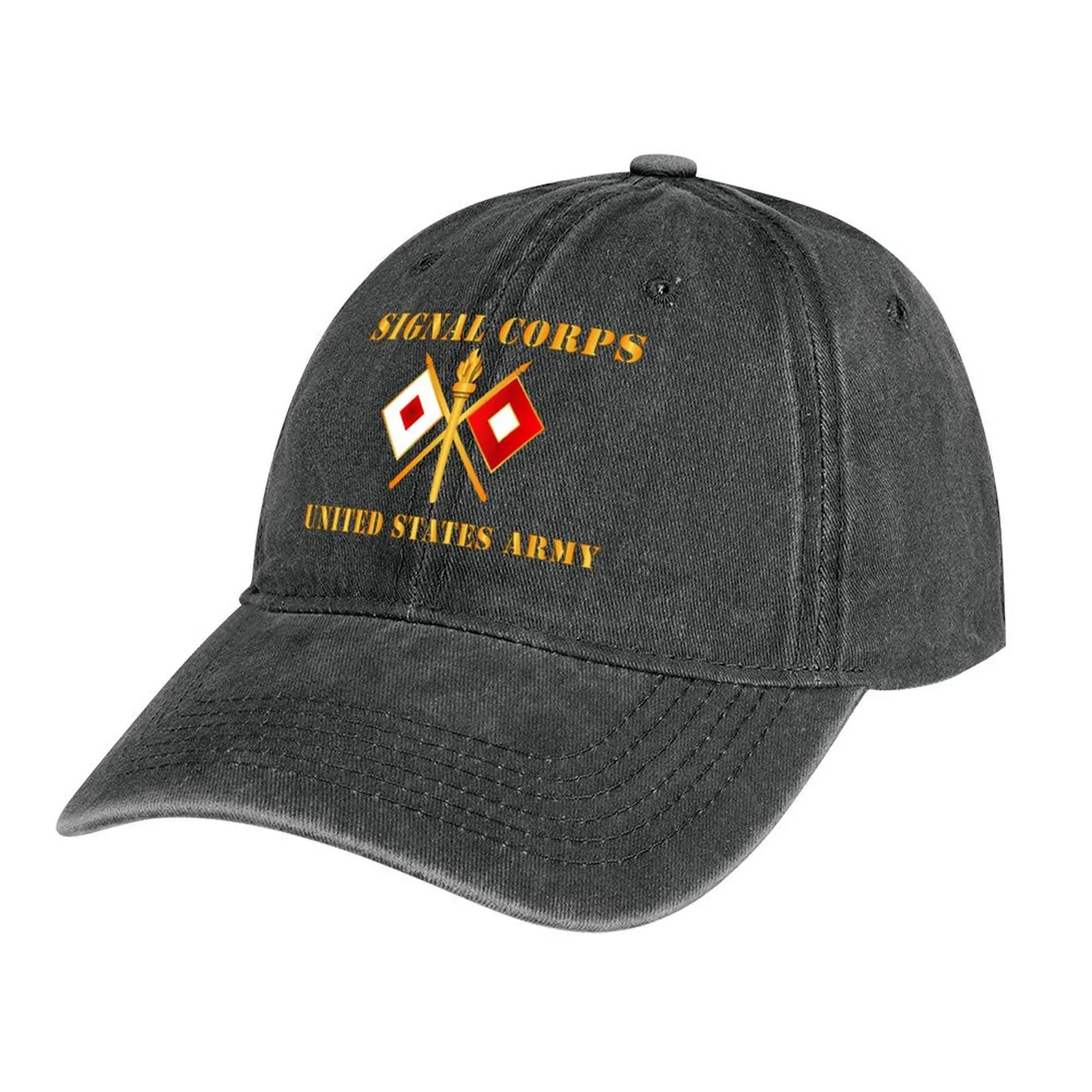 

Army - Signal Corps - Branch - US Army X 300DPI Cowboy Hat Beach Outing Custom Cap Anime Hat Hat Baseball Cap Luxury Woman Men's