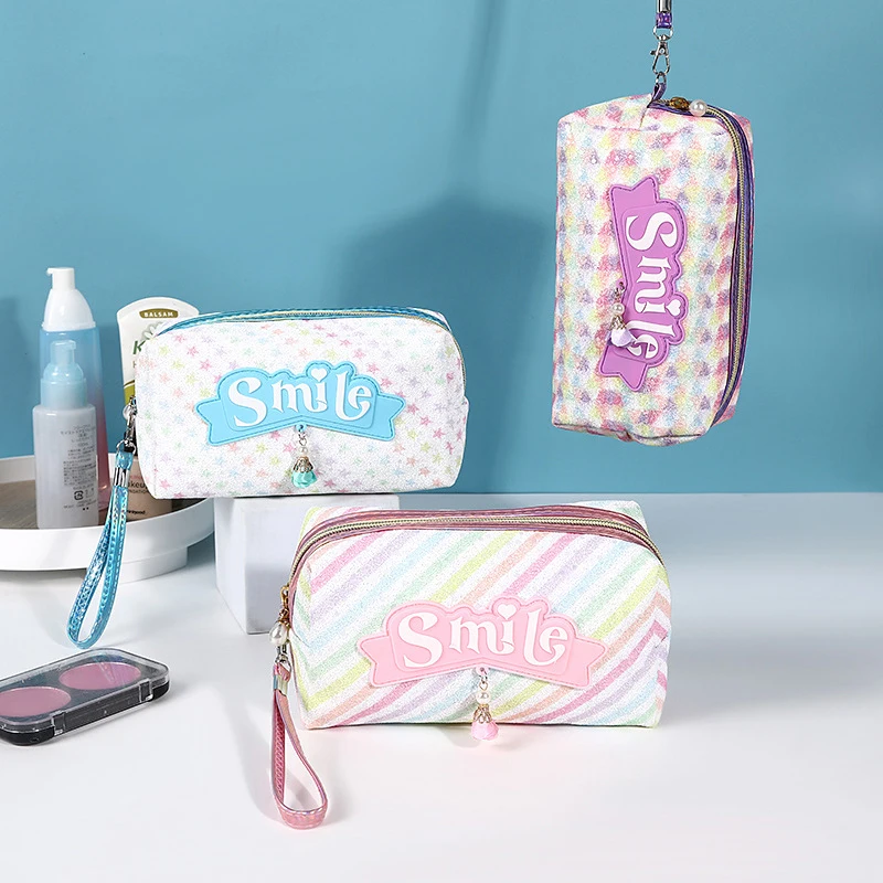 Portable PU Leather Cosmetic Storage Bag Cute Girls Makeup Handbags Toiletry Organizer Stationery Pencil Cases Pouch Bag
Portable PU Leather Cosmetic Storage Bag Cute Girls Makeup Handbags Toiletry Organizer Stationery Pencil Cases Pouch Bag