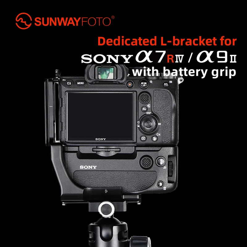 SUNWYAYFOTO PSL-A7RIVG Tripod Head Quick Release Plate Arca for Son y a7RIV/a9II With Battery Grip L-bracket
SUNWYAYFOTO PSL-A7RIVG Tripod Head Quick Release Plate Arca for Son y a7RIV/a9II With Battery Grip L-bracket