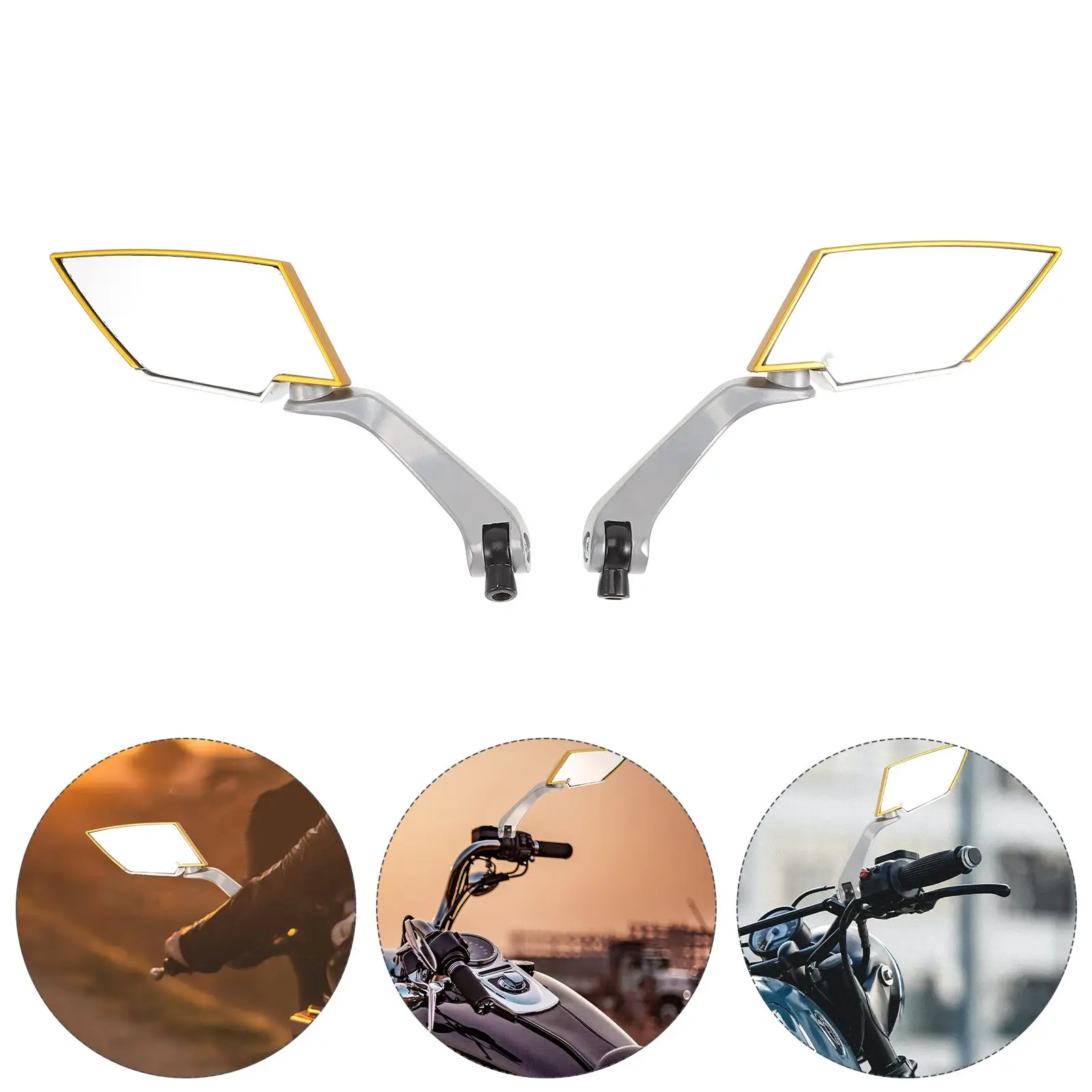 Atv Mirrors Handlebars Motorcycle Scooter Electric Motorbike Scooters Rearview Adjustable Rotatable Mounted Convex
Atv Mirrors Handlebars Motorcycle Scooter Electric Motorbike Scooters Rearview Adjustable Rotatable Mounted Convex