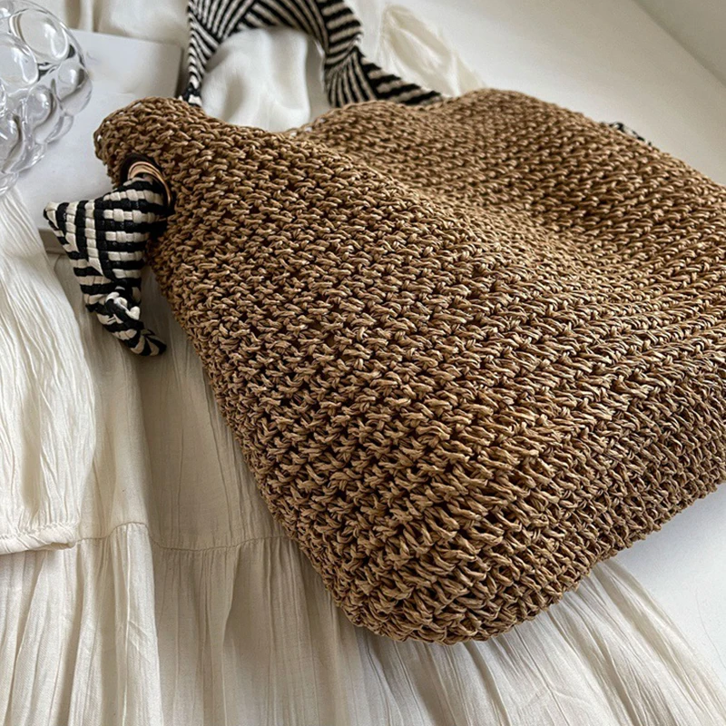 Vintage Handmade Raffia Crossbody Bag 21 Scbb84e023661403a87a126980b5c8d1eB