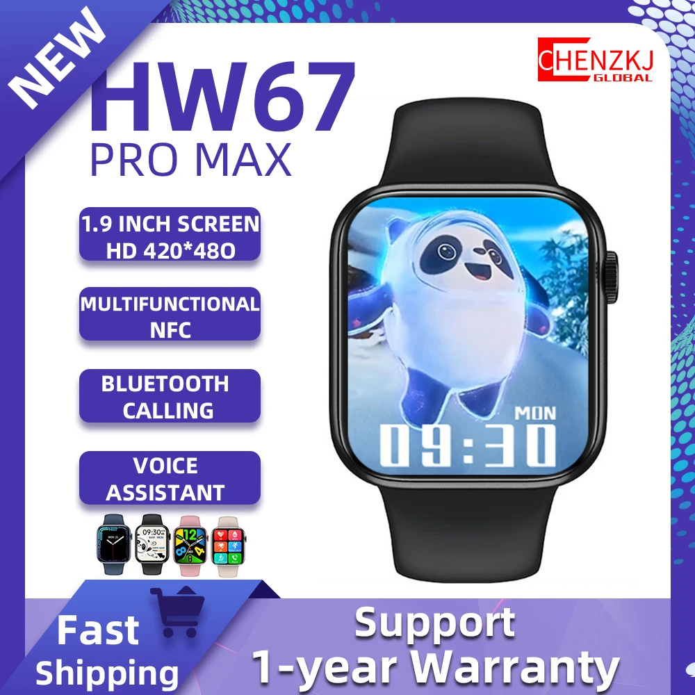 Мужские Смарт-часы HW67 Pro Max смарт-часы для мужчин NFC HD экран 2022 дюйма Bluetooth