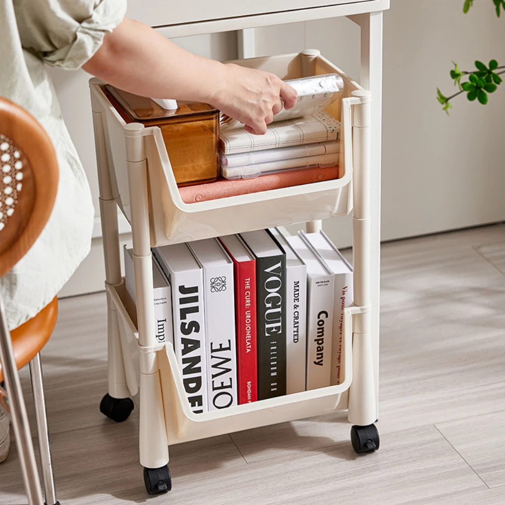Portable Bookshelf Multi-functional With Wheels Storage Rack Living Room Home Home Floor Trolley Shelf Organization Storage
Portable Bookshelf Multi-functional With Wheels Storage Rack Living Room Home Home Floor Trolley Shelf Organization Storage