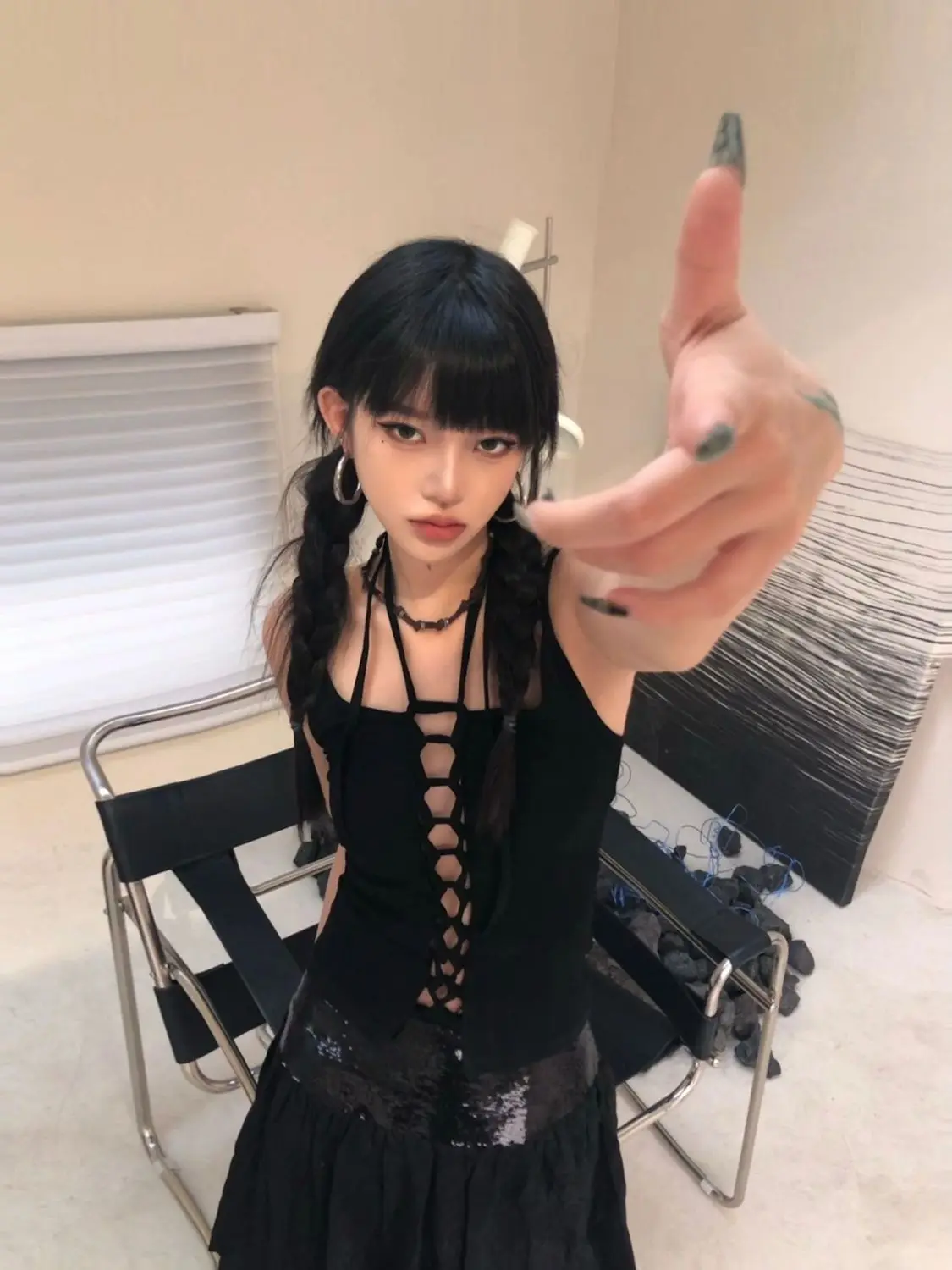 Deeptown Y2k Black Halter Tops Women Streetwear Sexy Hollow Out Pink Crop Top Aesthetic Sleeveless Hot Top Outwear Summer Female
Deeptown Y2k Black Halter Tops Women Streetwear Sexy Hollow Out Pink Crop Top Aesthetic Sleeveless Hot Top Outwear Summer Female