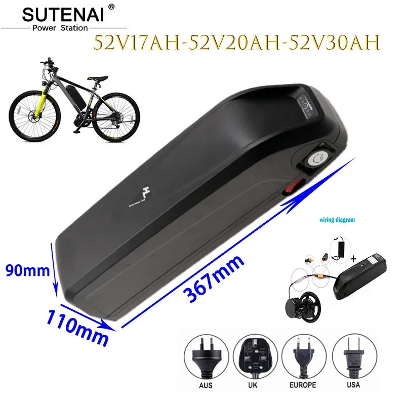 18650 52V Batterij,52V Ebike Batterij Hailong Onderbuis 18650 Mobiele BBS02 BBS03 Bbshd 20A 30A Bms 350W 500W 750W 1000W 1500W
18650 52V Batterij,52V Ebike Batterij Hailong Onderbuis 18650 Mobiele BBS02 BBS03 Bbshd 20A 30A Bms 350W 500W 750W 1000W 1500W