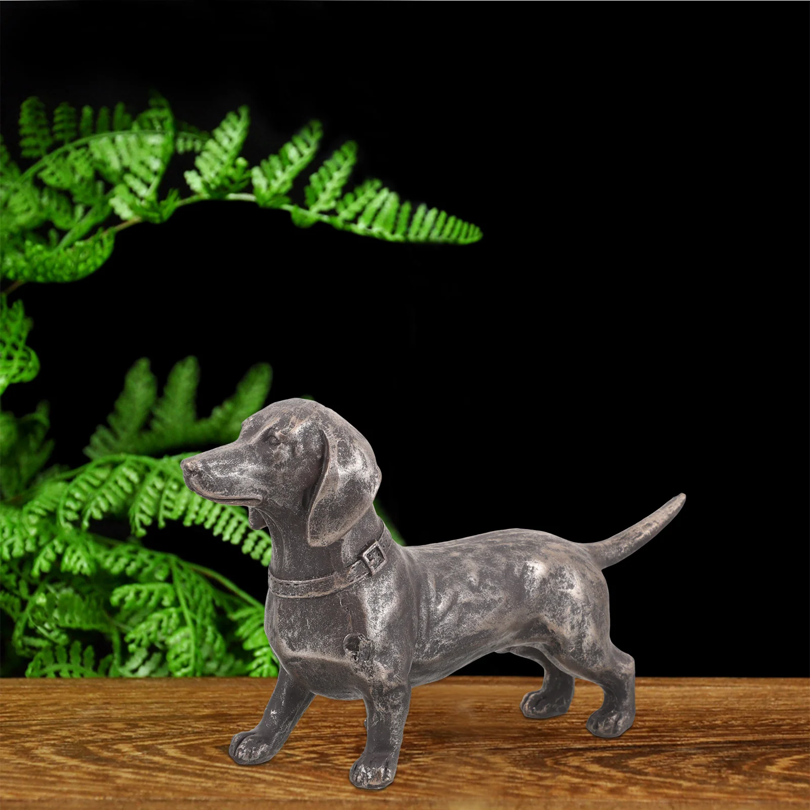 

Dachshund Dog Sculpture Garden Ornament Style Patio Standing Puppy Figurine Outdoor Dog Statue Decor Yard Lawn Dog