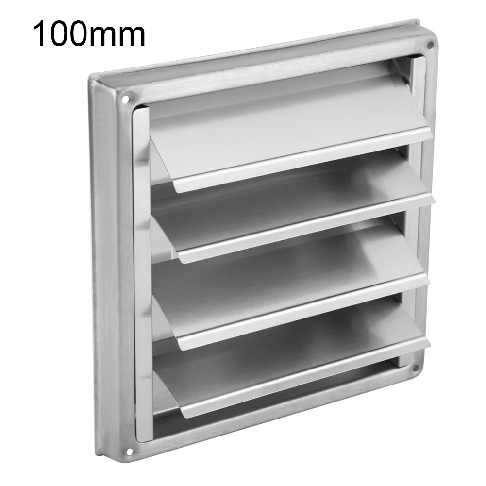 100MM Air Vent Duct Grill Wall Square Tumble Air Outlet Extractor Ventilation Cover Fan Outlet Cap Stainless Steel
100MM Air Vent Duct Grill Wall Square Tumble Air Outlet Extractor Ventilation Cover Fan Outlet Cap Stainless Steel