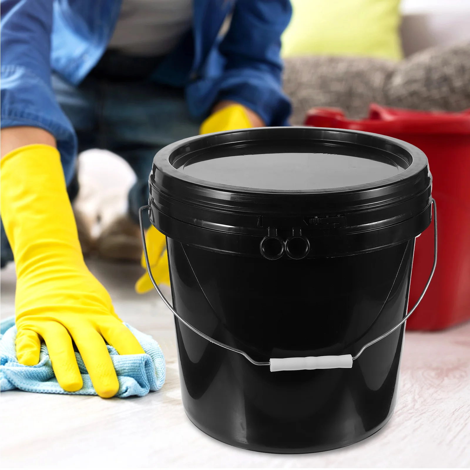 10 Liter White Abs Bucket Pigment Container Paint Empty Antifreeze 10L with Lid Hand-held
10 Liter White Abs Bucket Pigment Container Paint Empty Antifreeze 10L with Lid Hand-held