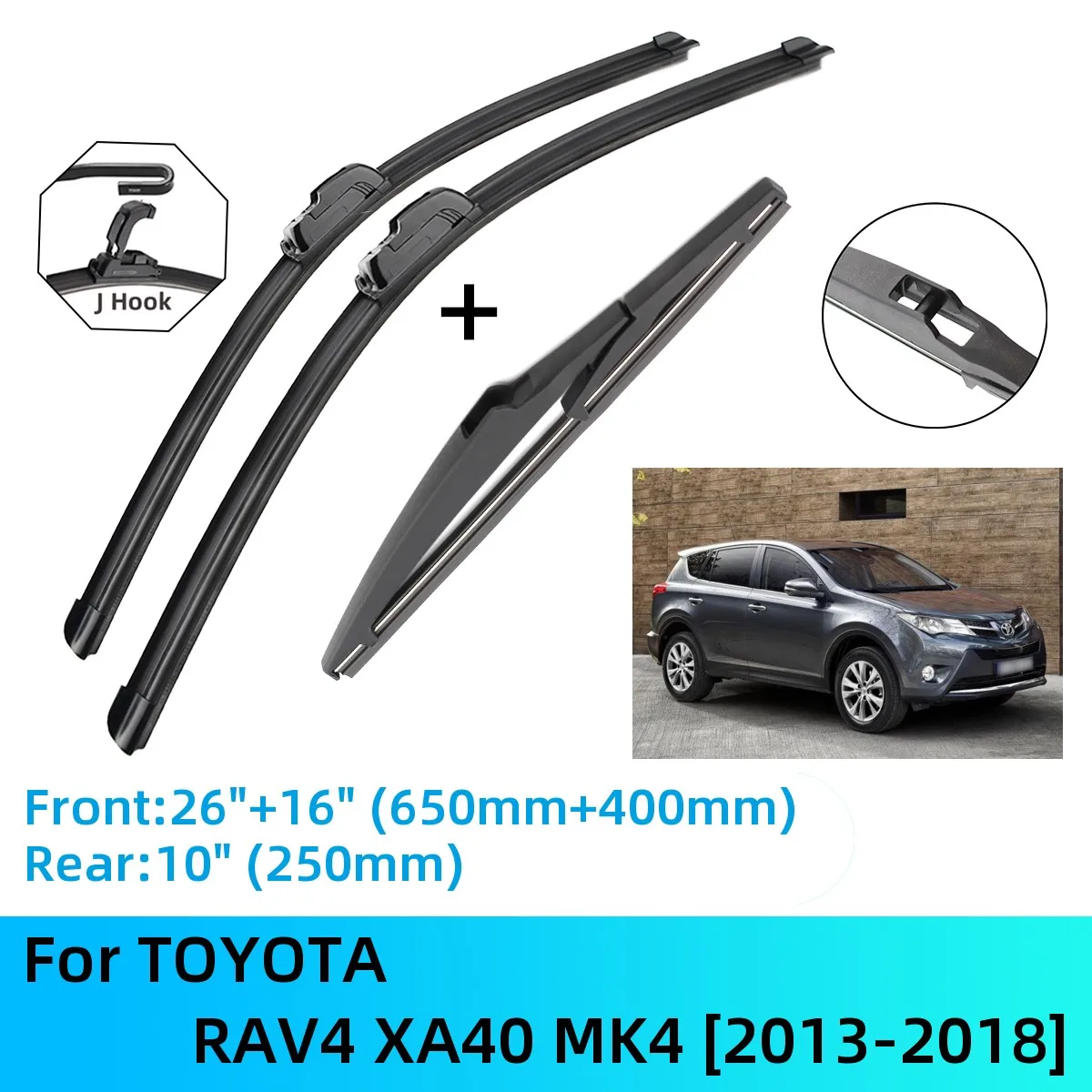 Щетки стеклоочистителя передние и задние для TOYOTA RAV4 XA40 MK4 J U Hook 2013-2018 2013 2015 2014 2016 2017
Щетки стеклоочистителя передние и задние для TOYOTA RAV4 XA40 MK4 J U Hook 2013-2018 2013 2015 2014 2016 2017