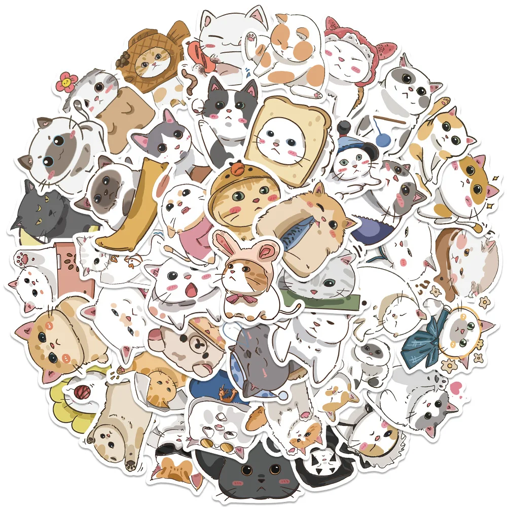 60Pcs Cute Cat kawaii Stickers DIY Bicycle Car Travel Luggage Laptop Phone Graffiti Waterproof Esthetics Sticker Kid Toy Decal
60Pcs Cute Cat kawaii Stickers DIY Bicycle Car Travel Luggage Laptop Phone Graffiti Waterproof Esthetics Sticker Kid Toy Decal