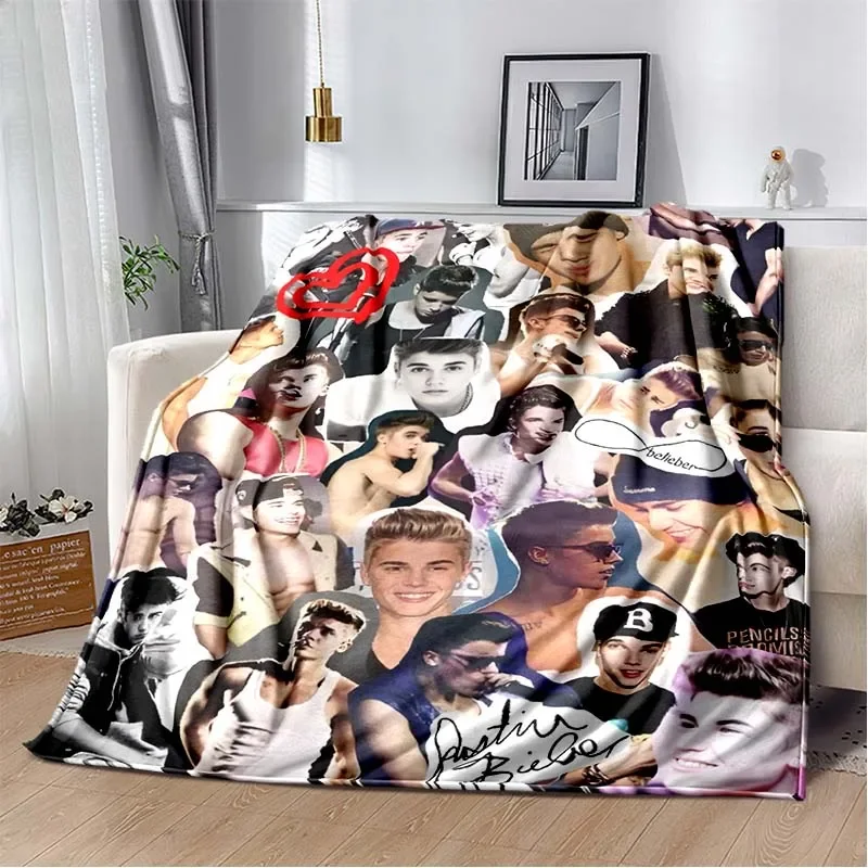 

Мягкое плюшевое одеяло, 3D Поп-певец, Джастин Бибер, джибибс, теплое Фланелевое покрывало для гостиной, спальни, кровати, дивана, пикника