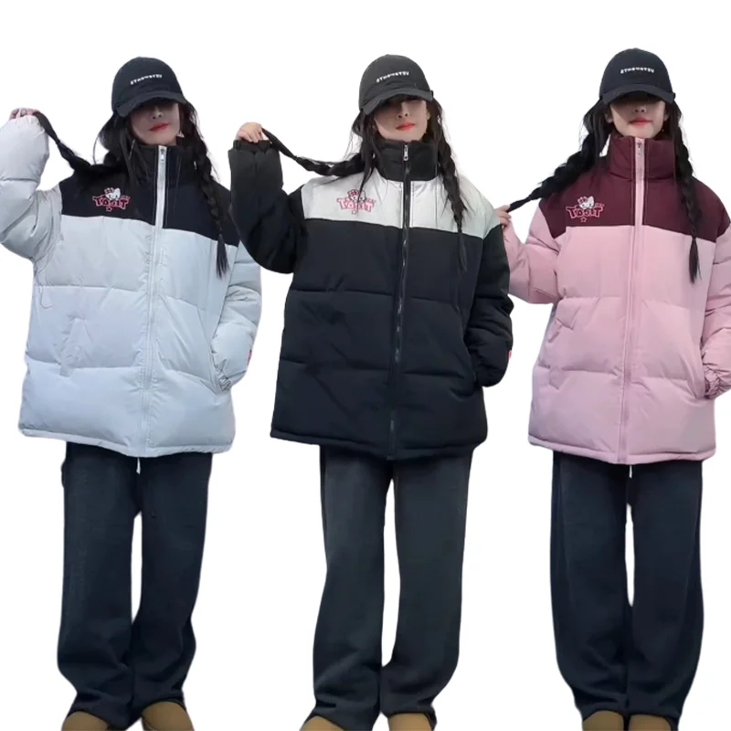 Cute Sanrios Hello Kitty Women Cotton Coat Jacket Anime Winter Thicken Warm Color Matching Cotton Clothes Coat Loose Fashion
Cute Sanrios Hello Kitty Women Cotton Coat Jacket Anime Winter Thicken Warm Color Matching Cotton Clothes Coat Loose Fashion