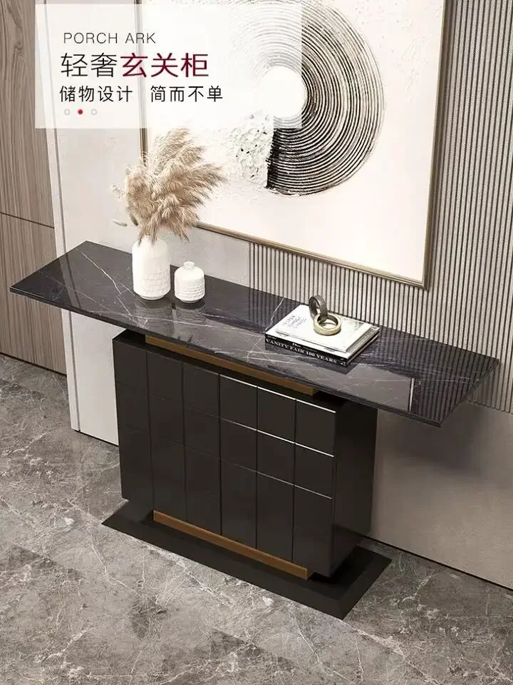 

Chinafurniture marble porch cabinet light luxury style modern minimalist Italian decoration desk table