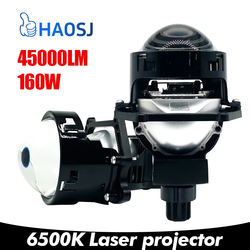 

HAOSJ3.0InchBi-led Lenses Headlight Matrix Projector Angel EyeHaloRing Hyperboloid Car Motorcycle LED H4 H7 Headlamp Restyling