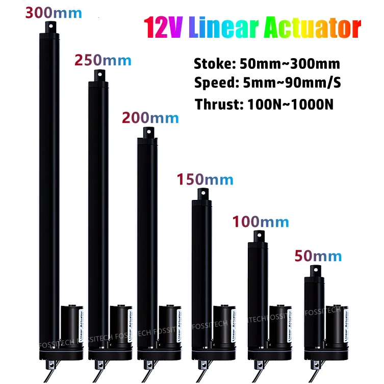 Hot Sale 12V Linear Actuator 50/100/150/200/250/300mm Stroke Linear Drive Electric Motor Linear Motor Controller 100~1000N 
Hot Sale 12V Linear Actuator 50/100/150/200/250/300mm Stroke Linear Drive Electric Motor Linear Motor Controller 100~1000N