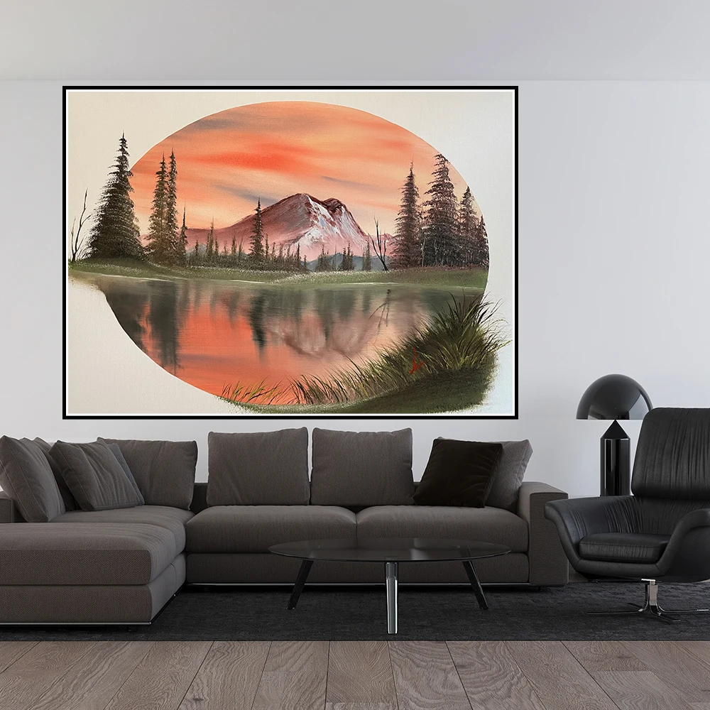 Orange Sunset Oval Large Mountain Wall Art Posters And Prints Picture Canvas Painting Decoration Home Decor for Bedroom
Orange Sunset Oval Large Mountain Wall Art Posters And Prints Picture Canvas Painting Decoration Home Decor for Bedroom