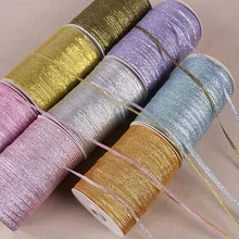 Multicolor Organza Ribbon 3mm 10meter/lot Glitter Embroidered Onions Ribbons for Wedding Cake Gift Decoration DIY Craft Supplies