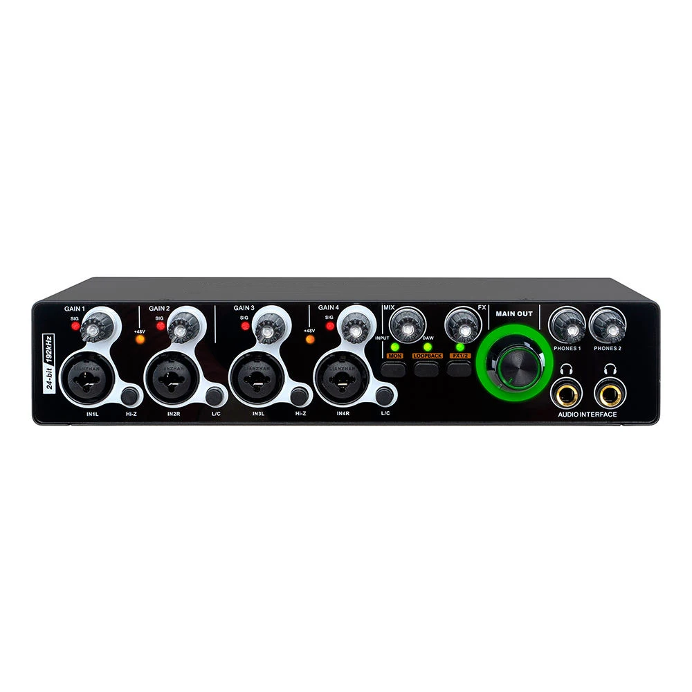 

2023 E-44 New Upgrade 24Bit 192KHz 4 Input 4 Output Carte Son USB Interfaz De Audio Interface Sound Card