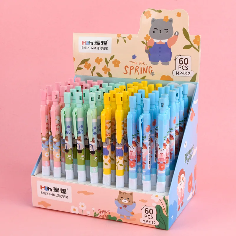 60 pcs/lot Cartoon Animal Mechanical Pencil Cute 2.0MM Drawing Writing Automatic Pen School Office Writing Supplies 
60 pcs/lot Cartoon Animal Mechanical Pencil Cute 2.0MM Drawing Writing Automatic Pen School Office Writing Supplies